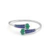 Tanzanite Emerald Diamond Bracelet